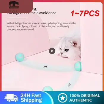 1-7 шт. Электрические игрушки для кошек с мячом, автоматические катящиеся умные игрушки для кошек, интерактивные для дрессировки кошек, самодвижущиеся игрушки для котенка для помещений