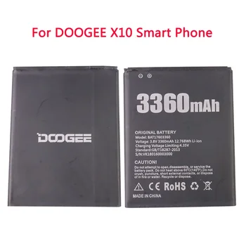 100% Новый Оригинальный 3360mAh BAT17603360 X10 Сменный Аккумулятор Для DOOGEE X10 Smart Mobile Phone Parts Резервные Аккумуляторные Батареи