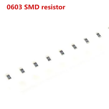100шт 0603 SMD 1/8 Вт чип-резистор резисторы 0 ом ~ 10 М 0R 1K 4,7K 4K7 10K 100K 1 10 100 220 330 ом 0R 1R 10R 100R 220R 330R