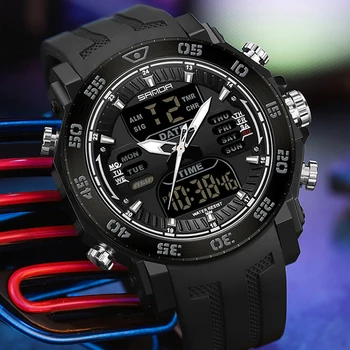 2023 Наручные Часы Для Мужчин Цифровые Военные Спортивные Большие Часы Модные 50 М Водонепроницаемые Электронные Наручные Часы Для Мужчин Relogios Masculino