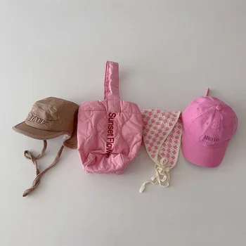 2023 Осенне-зимняя детская шапка, Детская сумка, Аксессуары для детей, Повязка на голову, Бейсболка для девочек