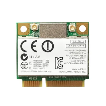 300 Мбит/с беспроводной адаптер Mini PCI-E 2,4 G/5G двухдиапазонный Bluetooth 4,0 WiFi-ключ