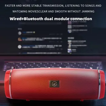 Caixa De Som Bluetooth 200 Вт Мощный портативный бас Наружный беспроводной аудио 3D Объемный Bluetooth динамик TWS/FM/Voice Prom
