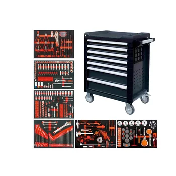 JZD Steel 7 выдвижных ящиков шкаф для инструментов мастерская тележка для инструментов и коробка с наборами ручных инструментов