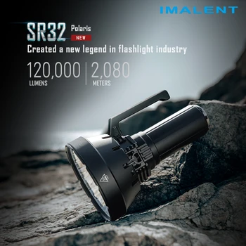 SR32 120000 Люмен Мощный фонарик Высокой мощности Перезаряжаемый Профессиональный Прожектор с 32 шт Cree XHP50.3 Hi Led