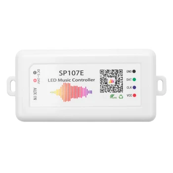 WIFI RGB SP107E Pixel IC SPI Музыкальный Bluetooth-Контроллер для WS2812 SK6812 SK9822 RGBW APA102 LPD8806 Strip DC5-24V
