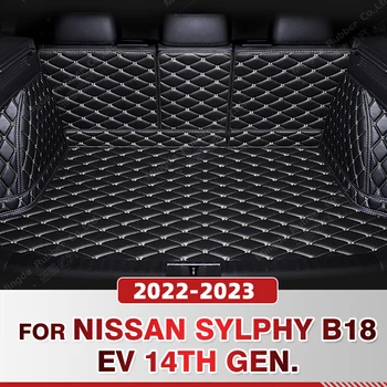 Автоматический Коврик Для Багажника С Полным Покрытием Nissan Sylphy EV 14th Gen. B18 2022 2023, Автомобильный Коврик Для Багажника, Аксессуары Для Защиты Интерьера
