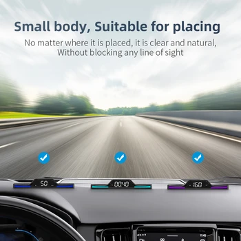 Автомобильный спидометр или часы G15 HUD GPS С головным дисплеем для безопасного вождения Поддерживает автомобили с топливом Бензиновые автомобили