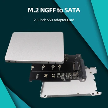 Адаптер NGFF Для SSD-накопителя SATA M.2 B Key Riser Card Карта Расширения Твердотельного Накопителя для 2,5-Дюймового SSD 2230 2242 2260 2280