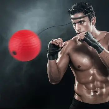 Боксерский рефлекторный мяч для скоростного удара, ММА Санда Боксер, Повышающий Силу реакции, Набор для тренировки рук и глаз, Тренажерный зал для занятий боксом Муай Тай