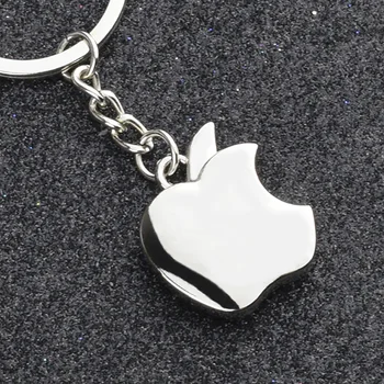 Брелок Apple Творческая личность, милая изысканная цепочка для ключей, металлические аксессуары, небольшие подарки для пар друзей.