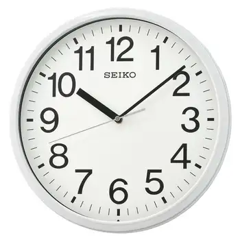 в. Классические деловые круглые настенные часы, аналоговые, кварцевые, белые, QXA756WLH