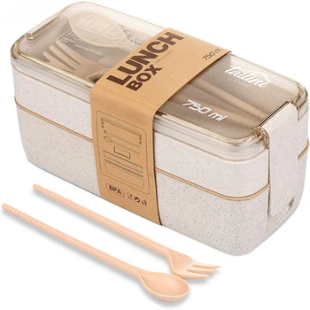 Герметичные контейнеры для ланча Kids Bento Box, милые ланч-боксы для детей, палочки для еды, безопасные для посудомоечной машины и микроволновой печи, контейнеры для ланча