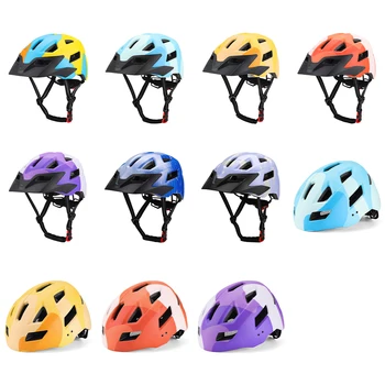 Детский Велосипедный шлем с солнцезащитным кремом, Велосипедное Защитное снаряжение, Скутер, Катание на роликовых коньках, Защитные Кепки, Шляпа Для мальчиков и девочек на открытом воздухе