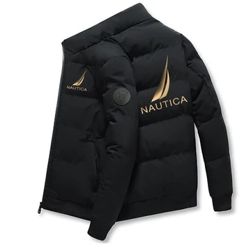 Зимняя мужская куртка на молнии NAUTICA, теплая мужская куртка для серфинга, ветрозащитная повседневная мужская куртка, ветрозащитная и морозостойкая Fas