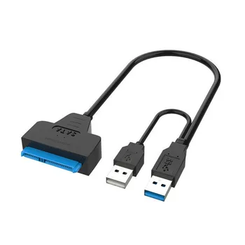Кабель USBC-SATA 3 Кабель-адаптер Sata-USB 3.0 До 6 Гбит/с Поддержка 2,5-Дюймового Внешнего SSD HDD Жесткого диска 22 Pin Sata для ПК
