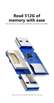 Кард-ридер 2-в-1 USB 3.0 Micro SD TF кард-ридер высокоскоростной адаптер для записи нескольких карт флэш-накопитель