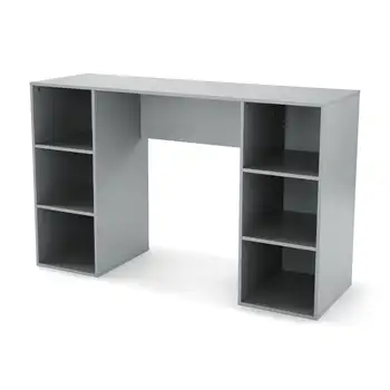 Компьютерный стол Mainstays на 6 кубов, серый