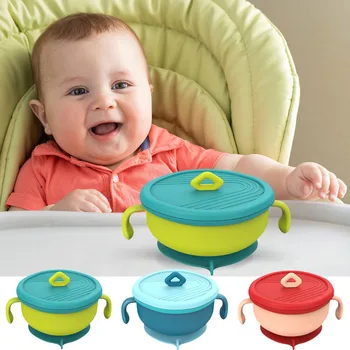 Многофункциональная детская миска для супа и контейнер для закусок, круглые коврики для кухонного стола