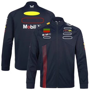 Мужская куртка Softshell команды F1 Oracle Red Color Bull Racing 2023 Team Formula 1 Серхио Перес Джек МОТО Мотоциклетное пальто для мужчин