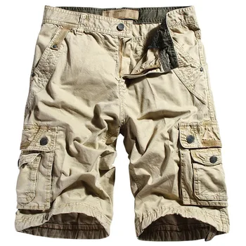 Мужские шорты, свободная рабочая одежда, повседневные брюки, Летние уличные военные износостойкие тренировочные брюки