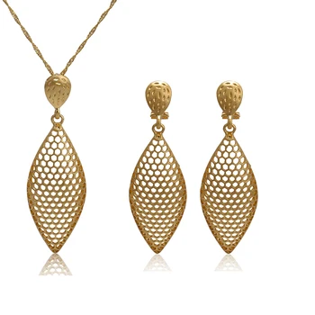 Наборы ювелирных изделий из итальянского золота для женщин, высококачественное ожерелье, покрытое 18-каратным золотом, Оригинальная Бесплатная доставка, Свадебные Праздничные подарки