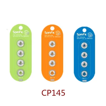 Наушники-вкладыши SpinFit CP145 Запатентованные Ушные Наконечники со Свободным вращением на 360 градусов, Силиконовый Ушной наконечник диаметром сопла 4,5 мм CP100M CP800M