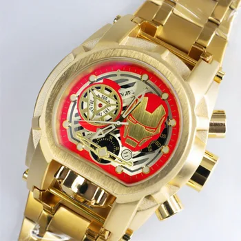 Непобедимые мужские часы со светящимся большим циферблатом, непобедимые роскошные наручные часы INVICTO Quartz Relógio Masculino для прямых поставок