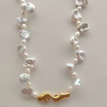 Новое ожерелье из жемчуга в стиле барокко 