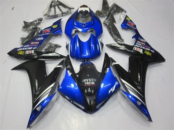 Новый комплект обтекателей для мотоциклов ABS, подходящий для YAMAHA YZF-R1 2004 2005 2006 R1 YZF, комплект кузова на заказ, синий, черный