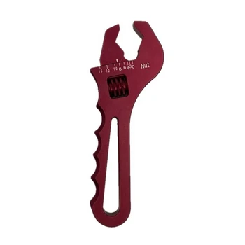 Разводной гаечный ключ Алюминиевый гаечный ключ Инструмент для установки шланга Алюминиевый гаечный ключ AN3-AN16 - Красный