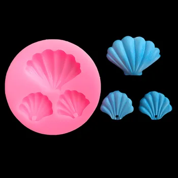 Силиконовая форма Ocean Shell для выпечки Diy, Форма для украшения цветочного торта