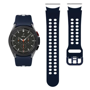 Силиконовый ремешок для Galaxy Watch 6 classic 47 мм 43 мм ремешок Samsung Watch 6/5 /5Pro 40 мм 44 мм 45 мм удобная замена ремешка