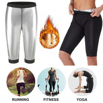 Спортивные брюки для сауны, спортивные брюки для похудения, тренажер для талии, спортивные штаны для похудения живота, леггинсы для сжигания жира, фитнес-тренировка P6m5