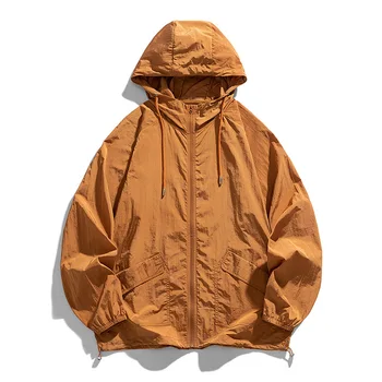 Стильная мужская повседневная куртка 2024 года, оптовая продажа, Солнцезащитное пальто для активного отдыха, Солнцезащитная одежда, Летняя прохлада для кожи