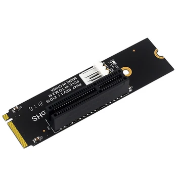 Считыватель Преобразователя жесткого диска NGFF M.2 в PCI-E 4X, Совместимый с интерфейсом X1 X4 X8 X16 PCI-e, Статическая Упаковка в пакет