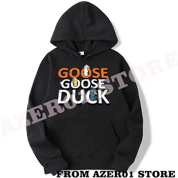 Толстовки Goose Goose Duck New Game Merch, зимние мужские / женские толстовки Sweet Streetwear с капюшоном, толстовка Tour с длинным рукавом