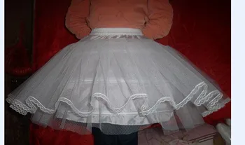 Ультракороткая юбка-пузырек, двухкруглая трехслойная балетная юбка-кринолин из жесткой сетки Q203