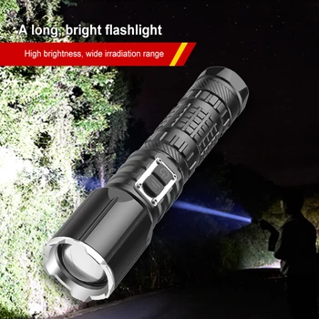 Фонарик Портативный фонарик Регулируемый телескопический водонепроницаемый фонарь Ремонтная инспекционная лампа сигнальная лампа для кемпинга P70 Тип