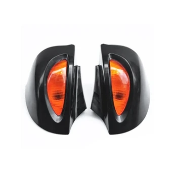 Черные зеркала заднего вида для мотоциклов, поворотники, крышка фонарей, зеркало для мотокросса для - R1100 RT R1100 R1150 RT